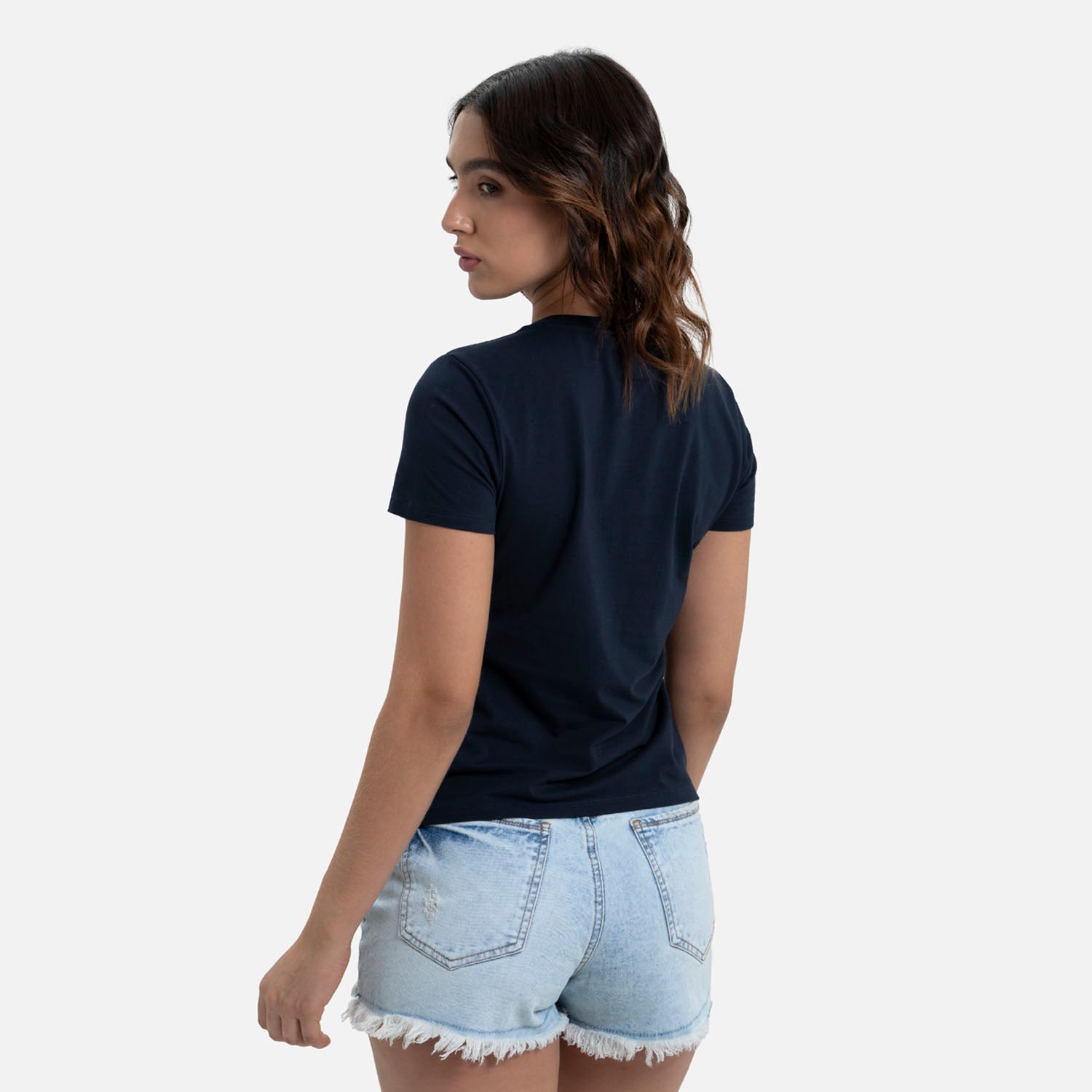 CAMISETA PREMIUM MANGA CORTA COLOR AZUL OSCURO