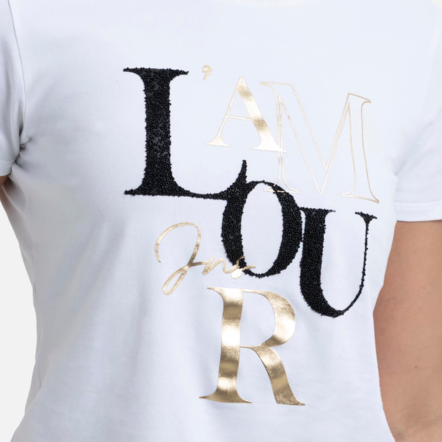 CAMISETA PREMIUM MANGA CORTA COLOR BLANCO OPTICO