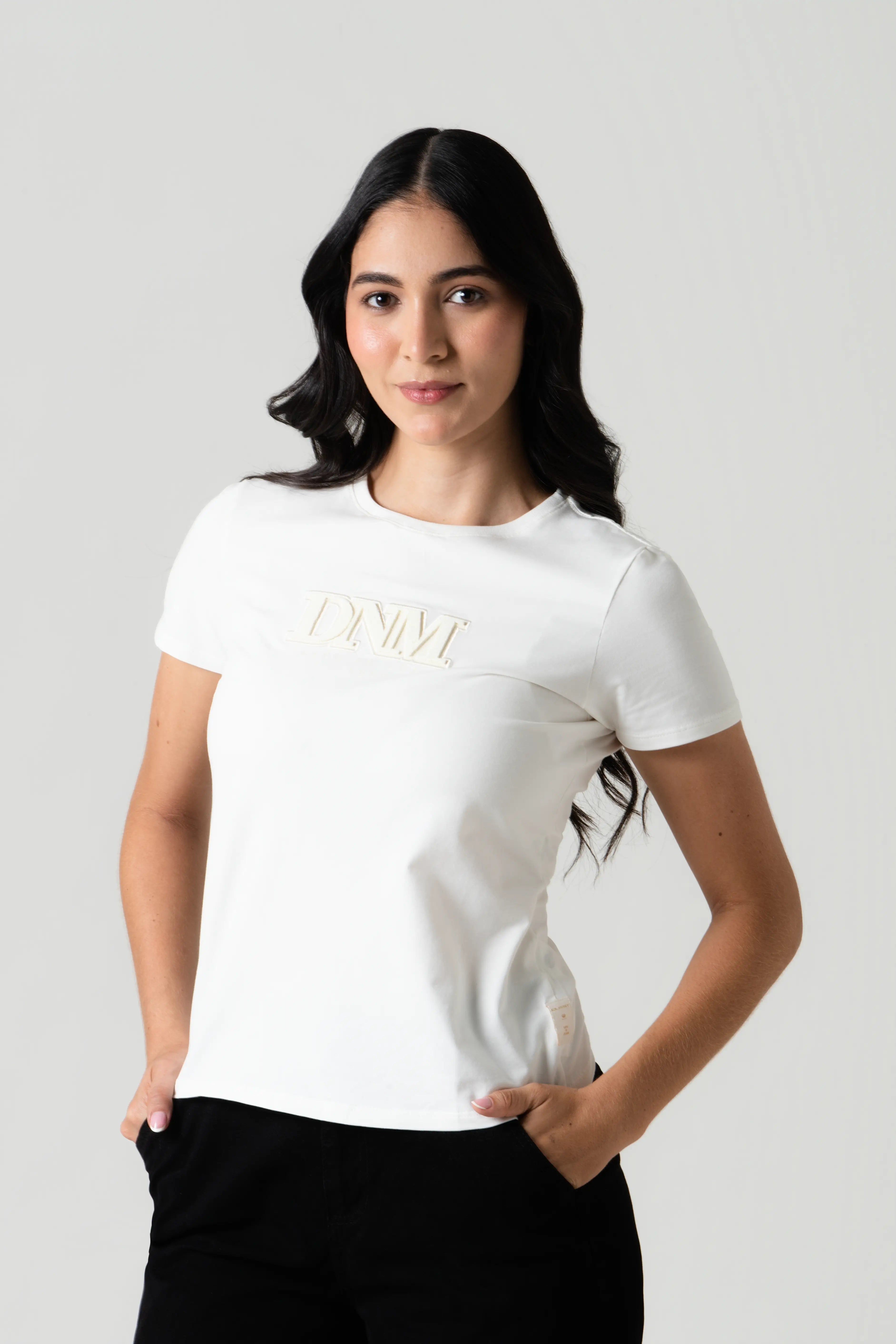 CAMISETA PREMIUM MANGA CORTA COLOR IVORY