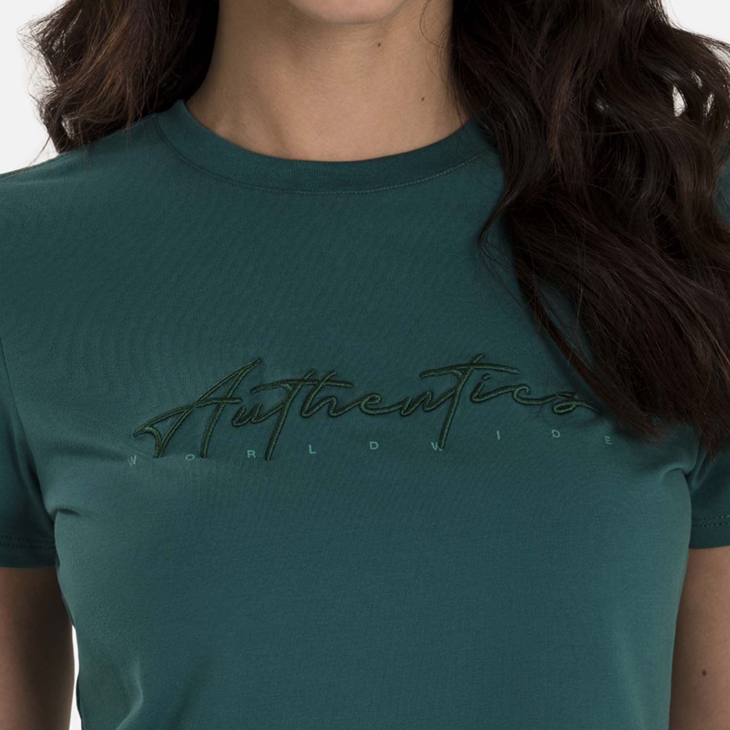 CAMISETA PREMIUM MANGA CORTA COLOR VERDE TORMENTA