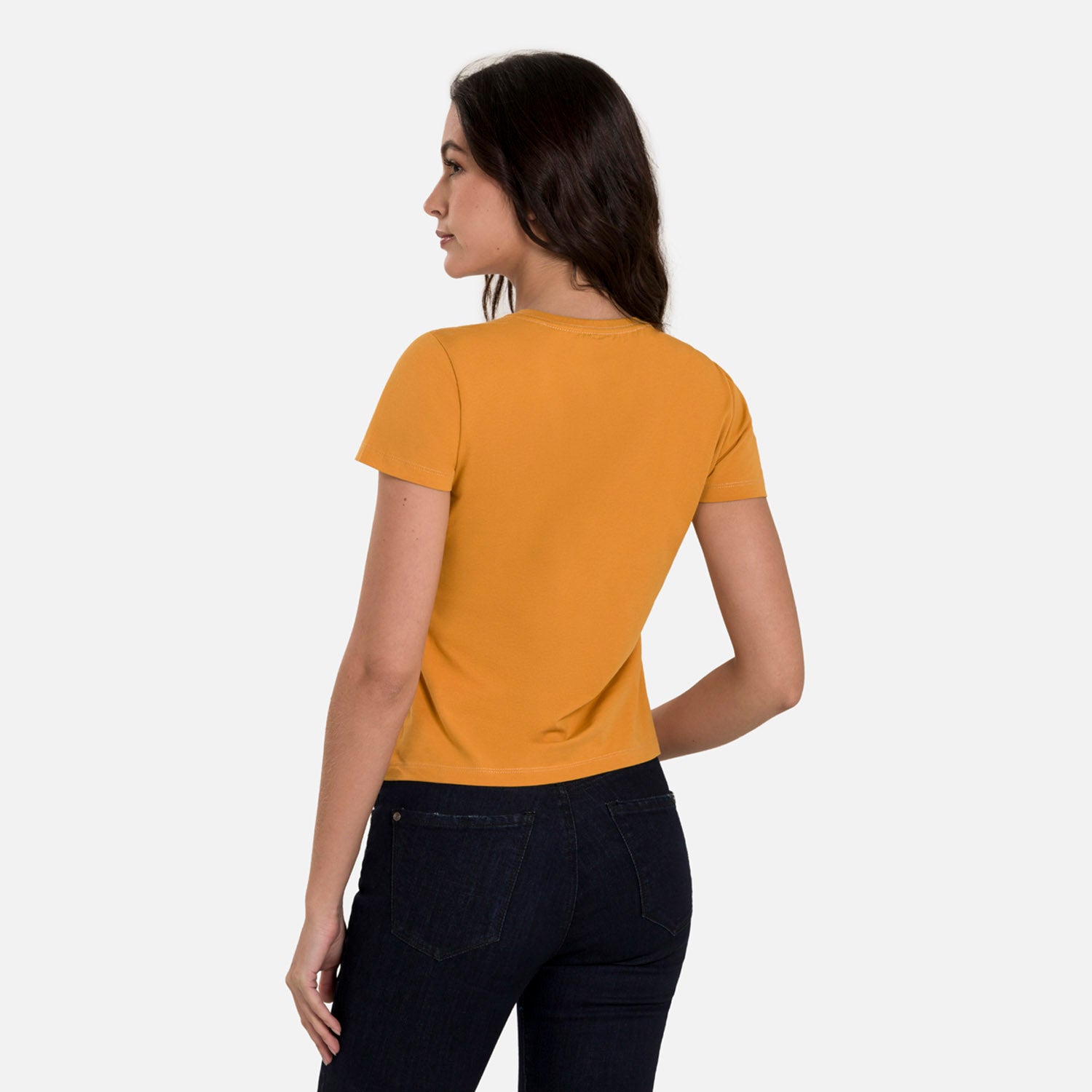 CAMISETA PREMIUM MANGA CORTA COLOR MOSTAZA