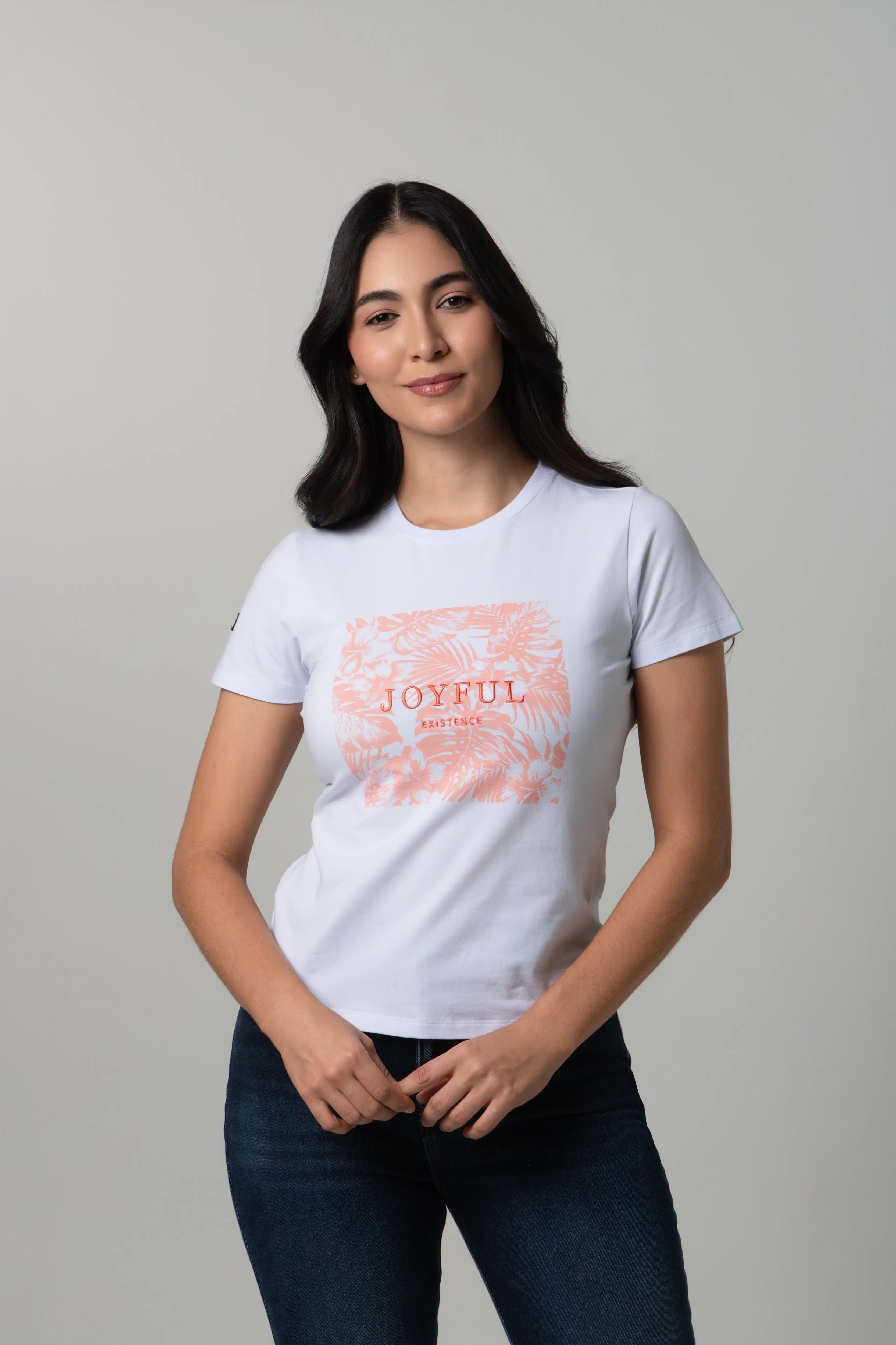 CAMISETA PREMIUM MANGA CORTA COLOR BLANCO OPTICO