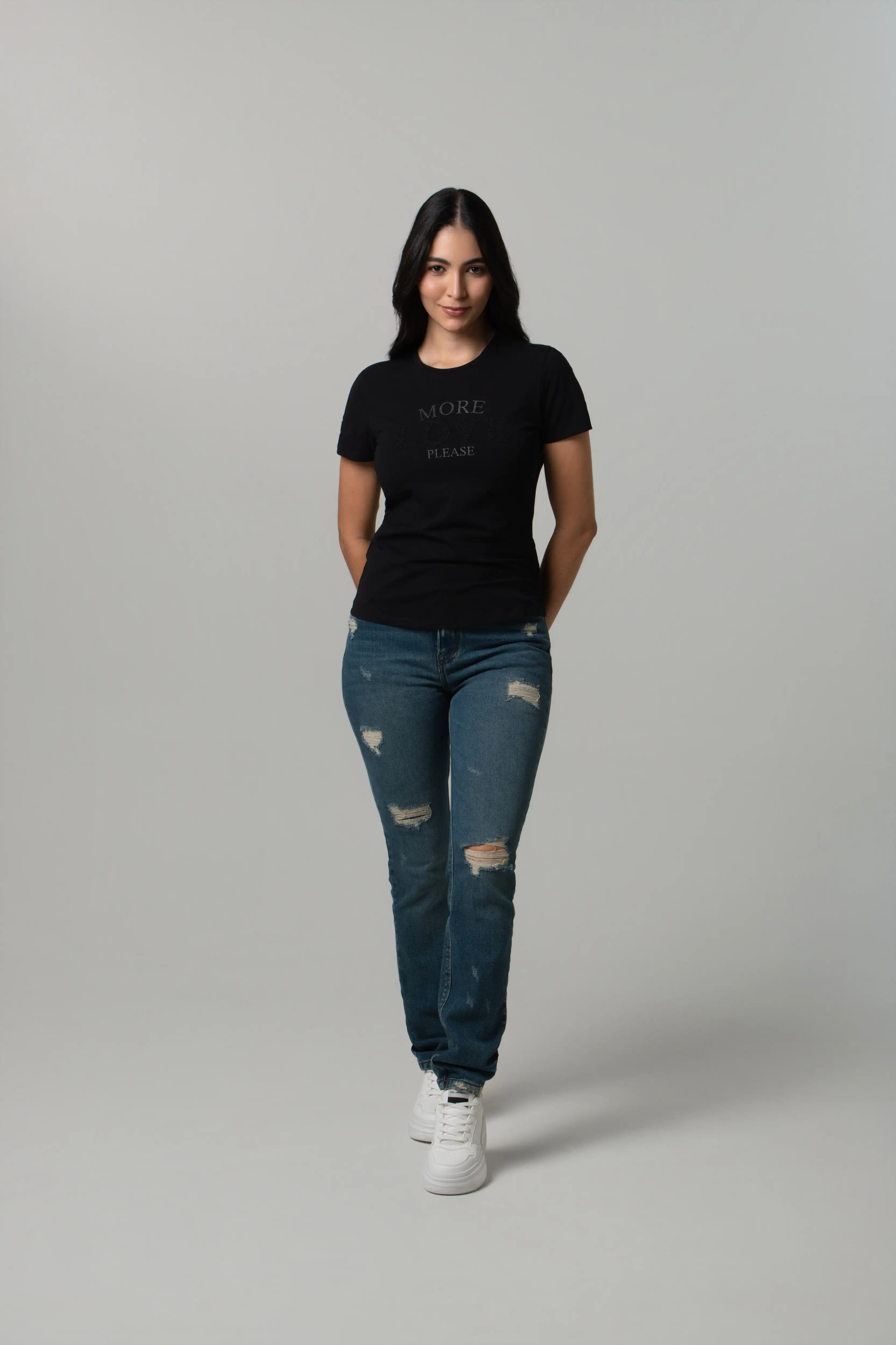 CAMISETA PREMIUM MANGA CORTA COLOR NEGRO