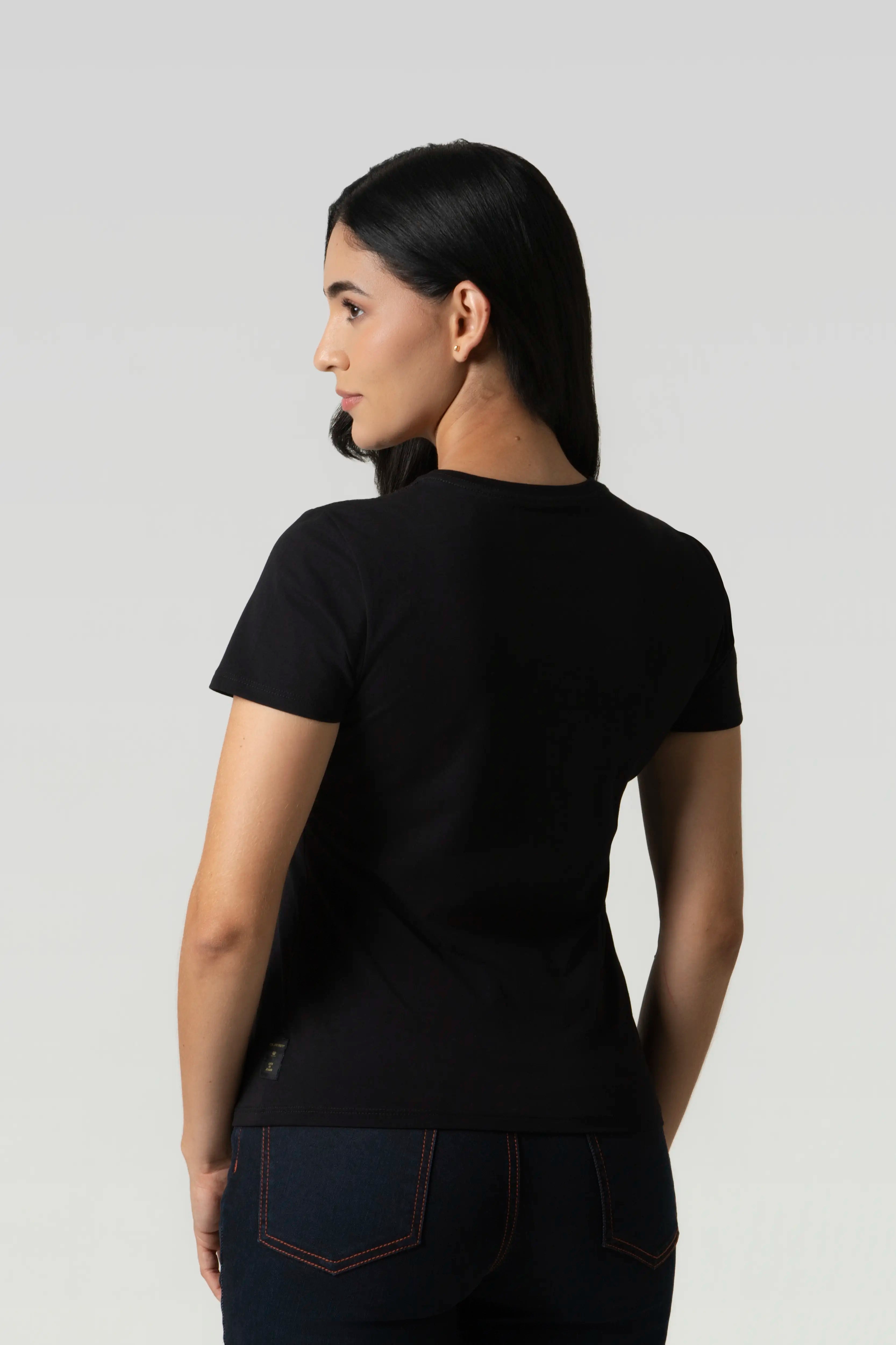 CAMISETA PREMIUM MANGA CORTA COLOR NEGRO