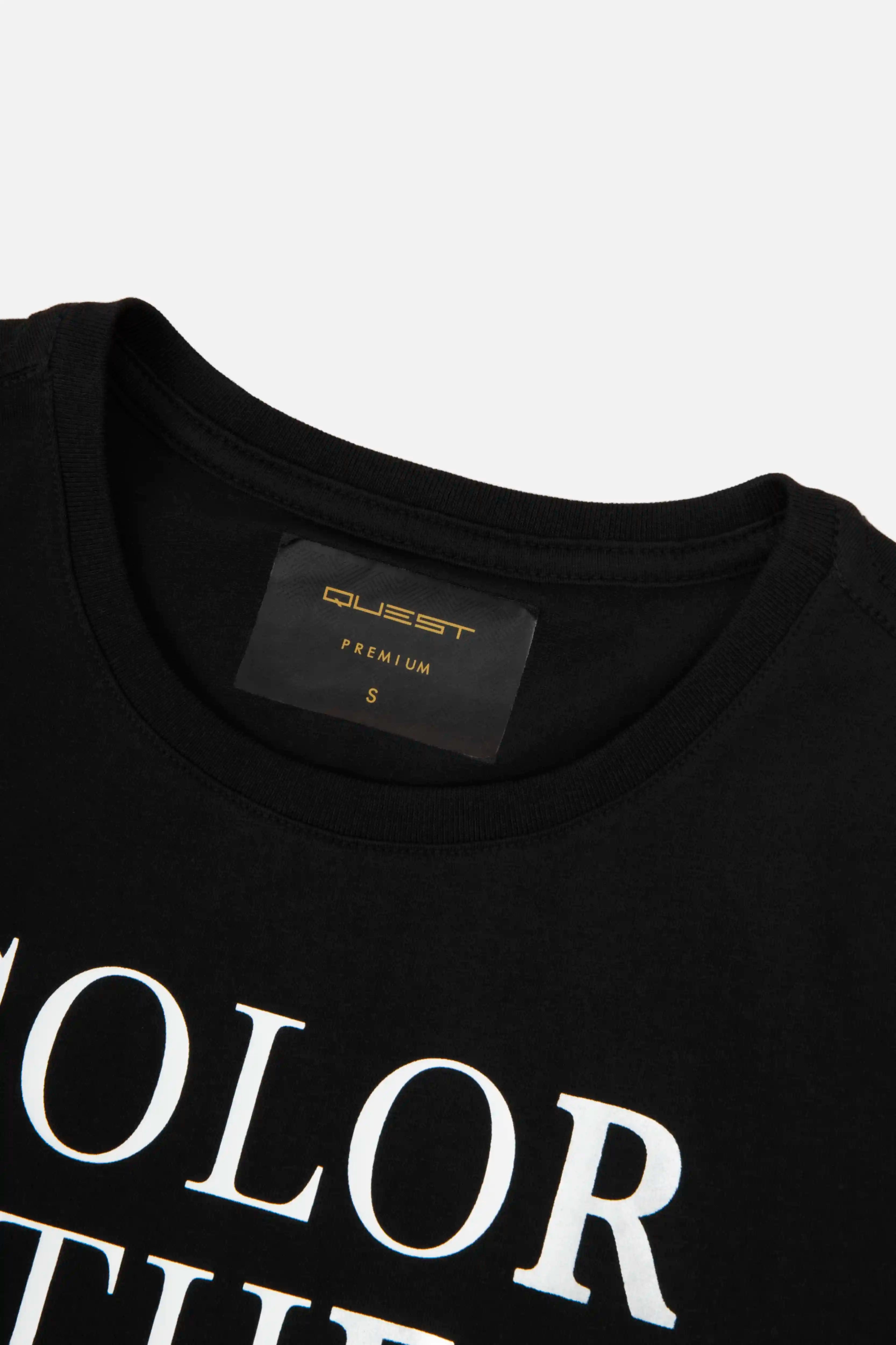 CAMISETA PREMIUM MANGA CORTA COLOR NEGRO