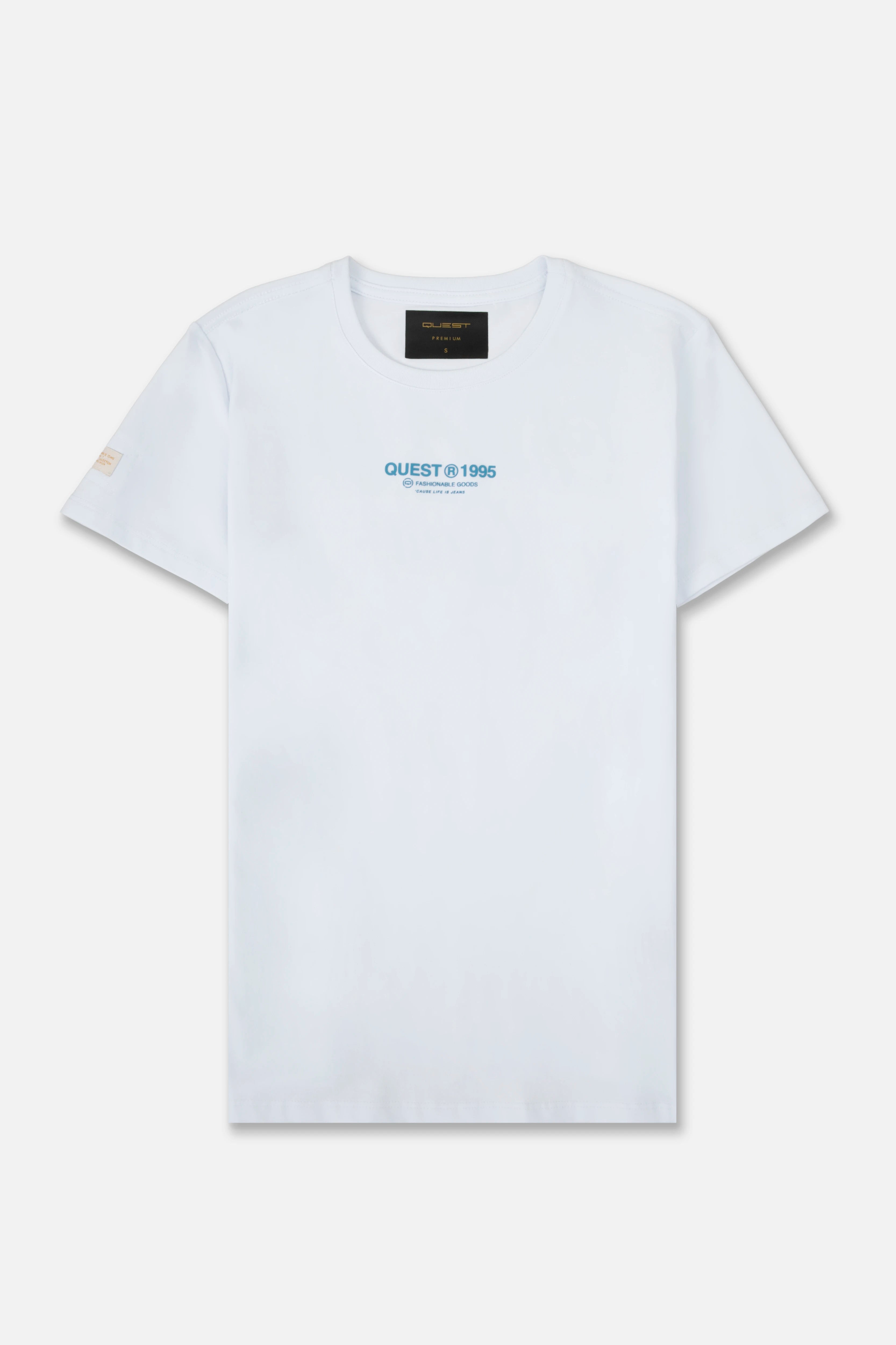 CAMISETA PREMIUM MANGA CORTA COLOR BLANCO OPTICO