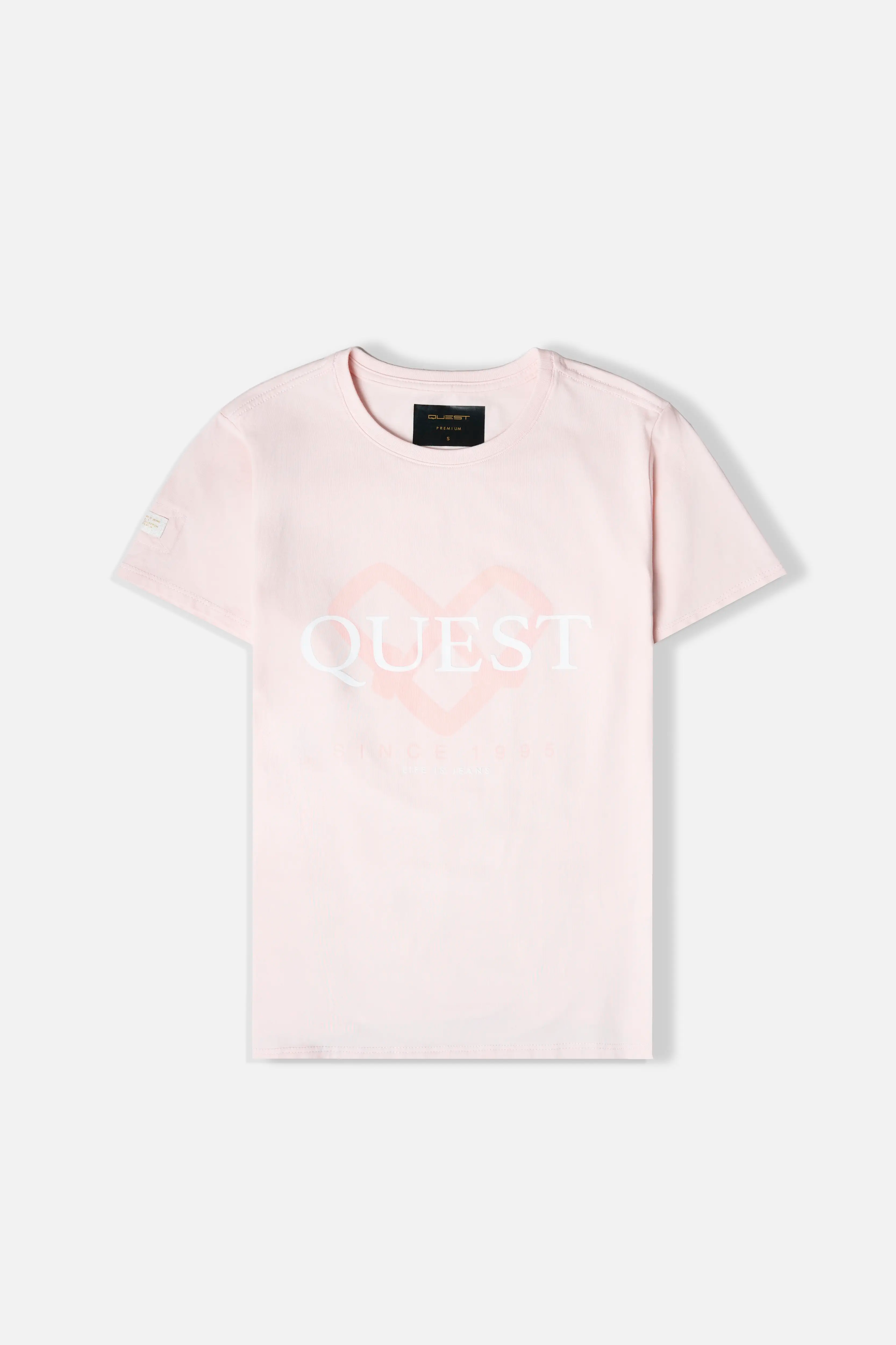 CAMISETA PREMIUM MANGA CORTA COLOR ROSADO FRESA