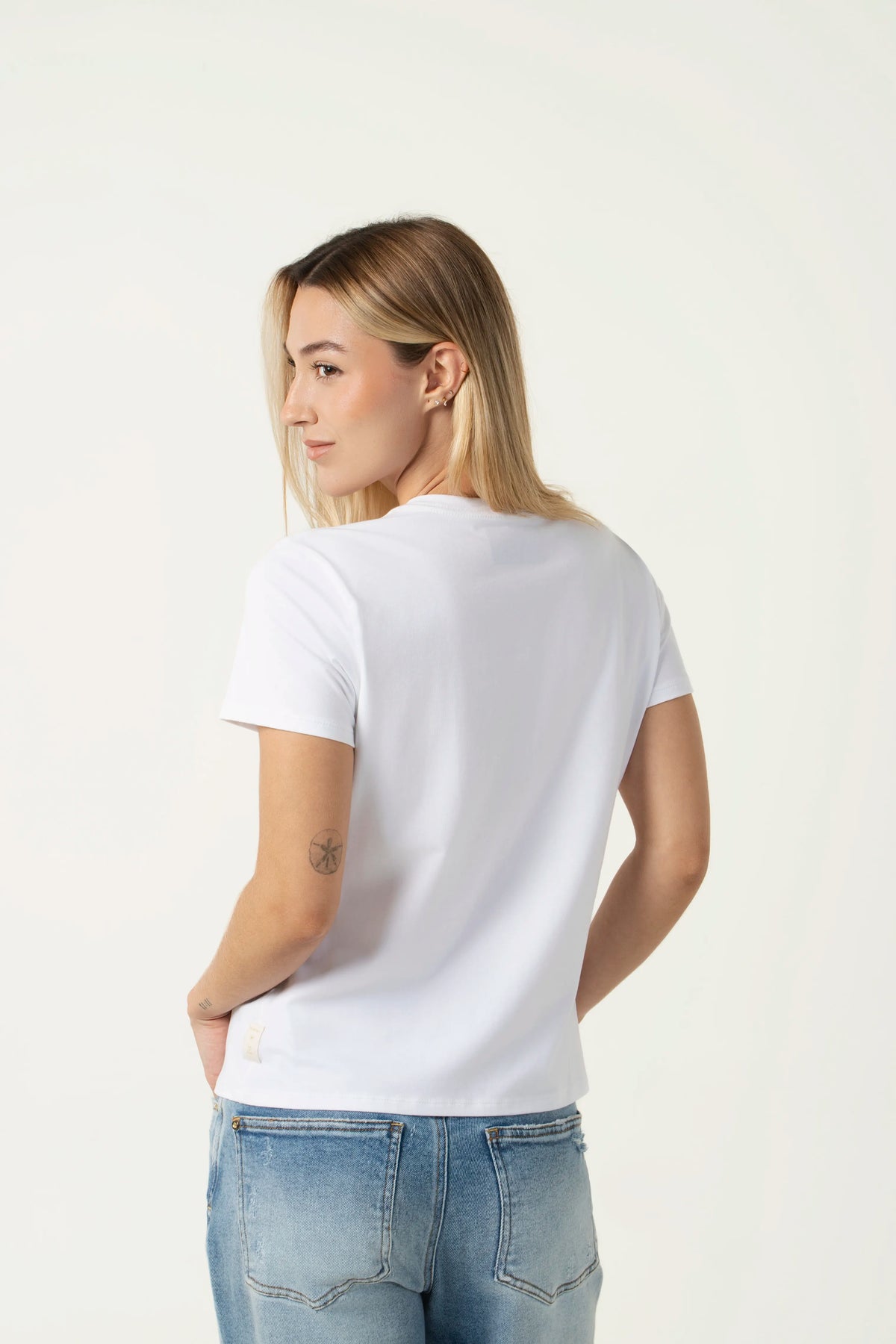 CAMISETA PREMIUM MANGA CORTA COLOR BLANCO BLANCO