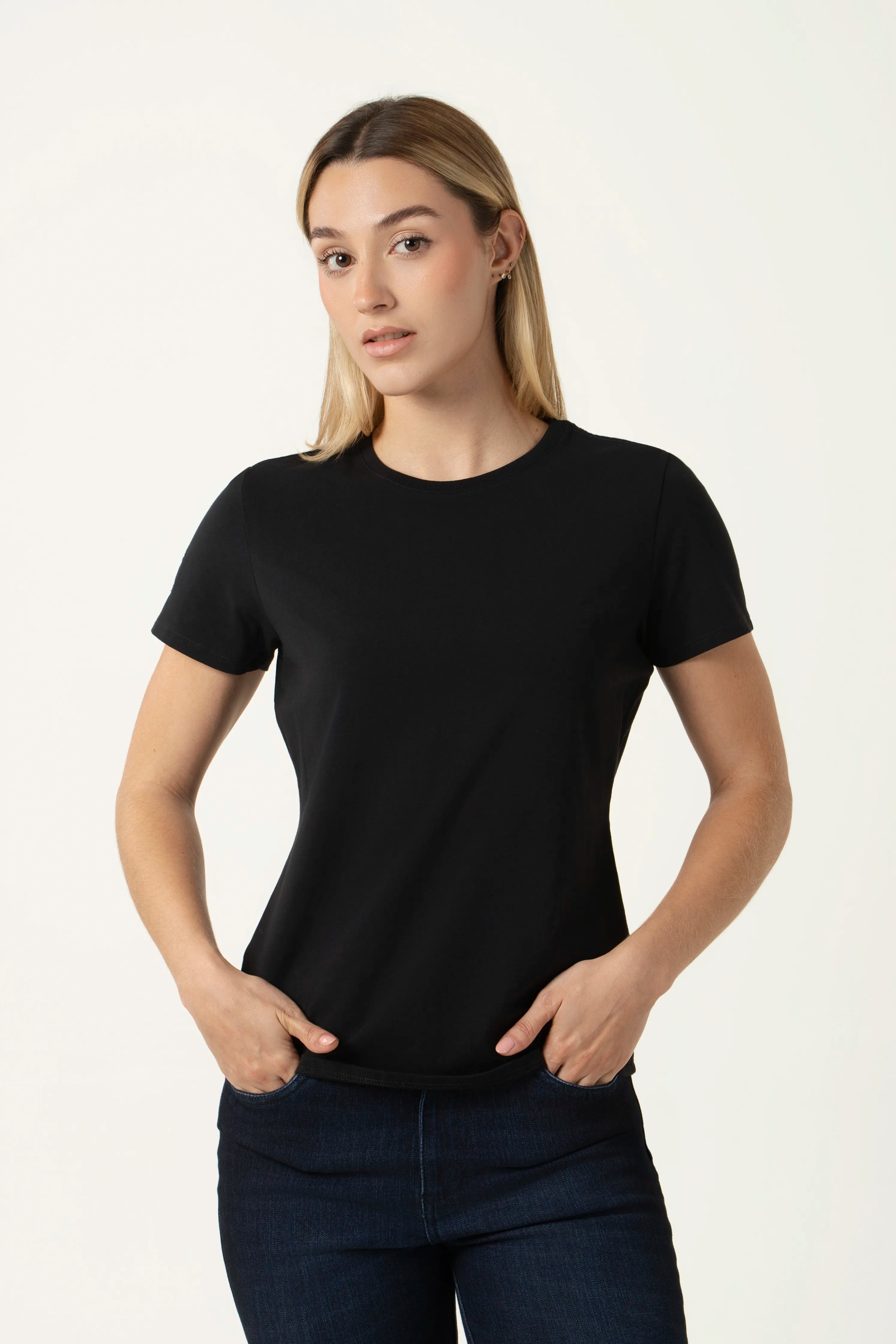 CAMISETA PREMIUM MANGA CORTA COLOR NEGRO