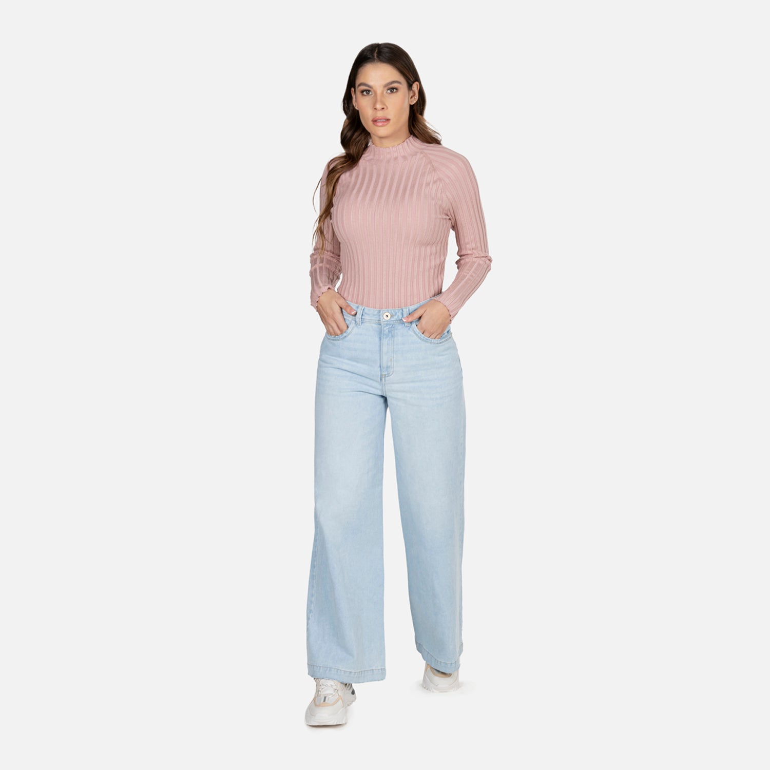 SWEATER CERRADO COLOR NUDE