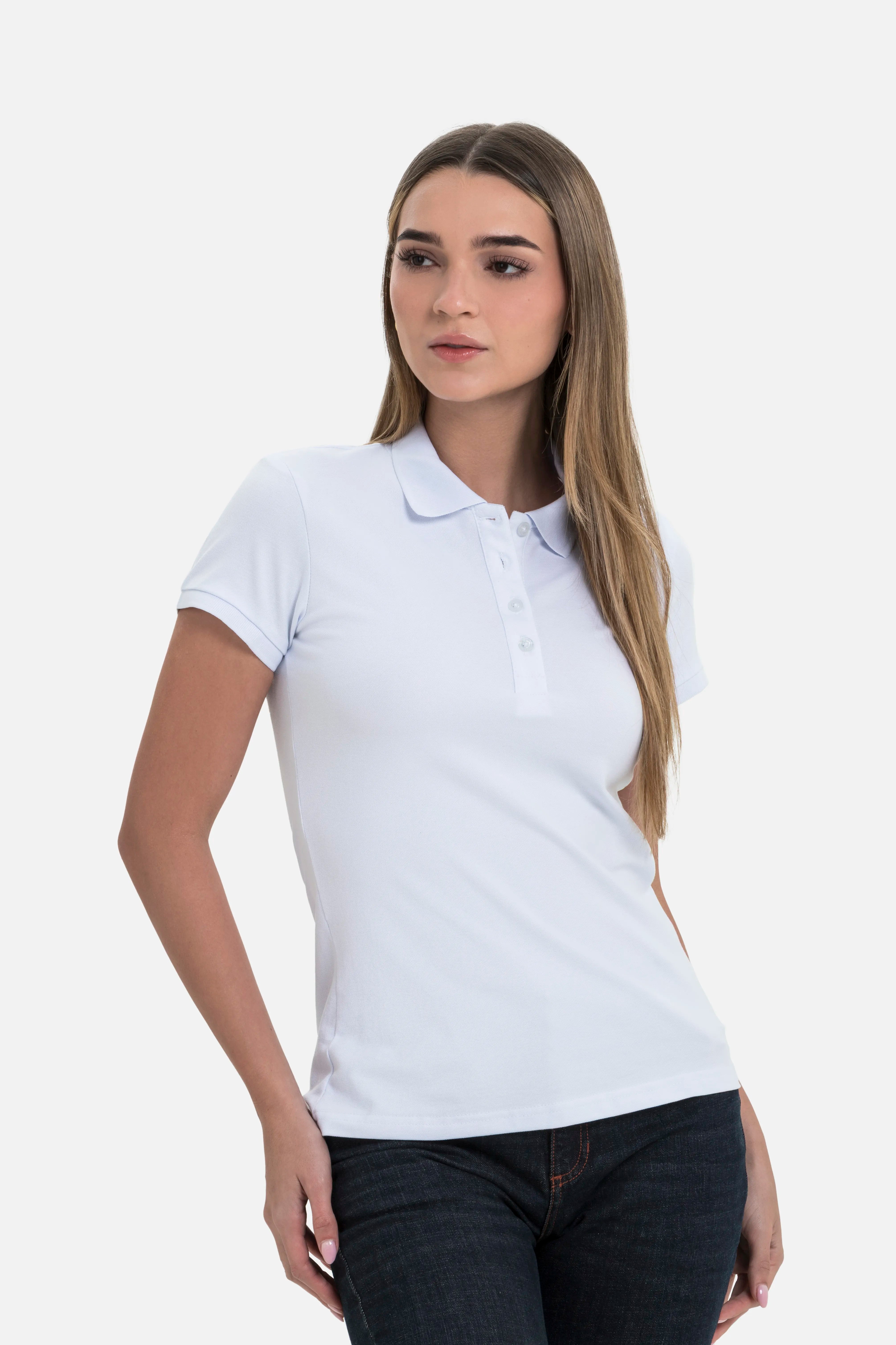 POLO SLIM COLOR BLANCO OPTICO