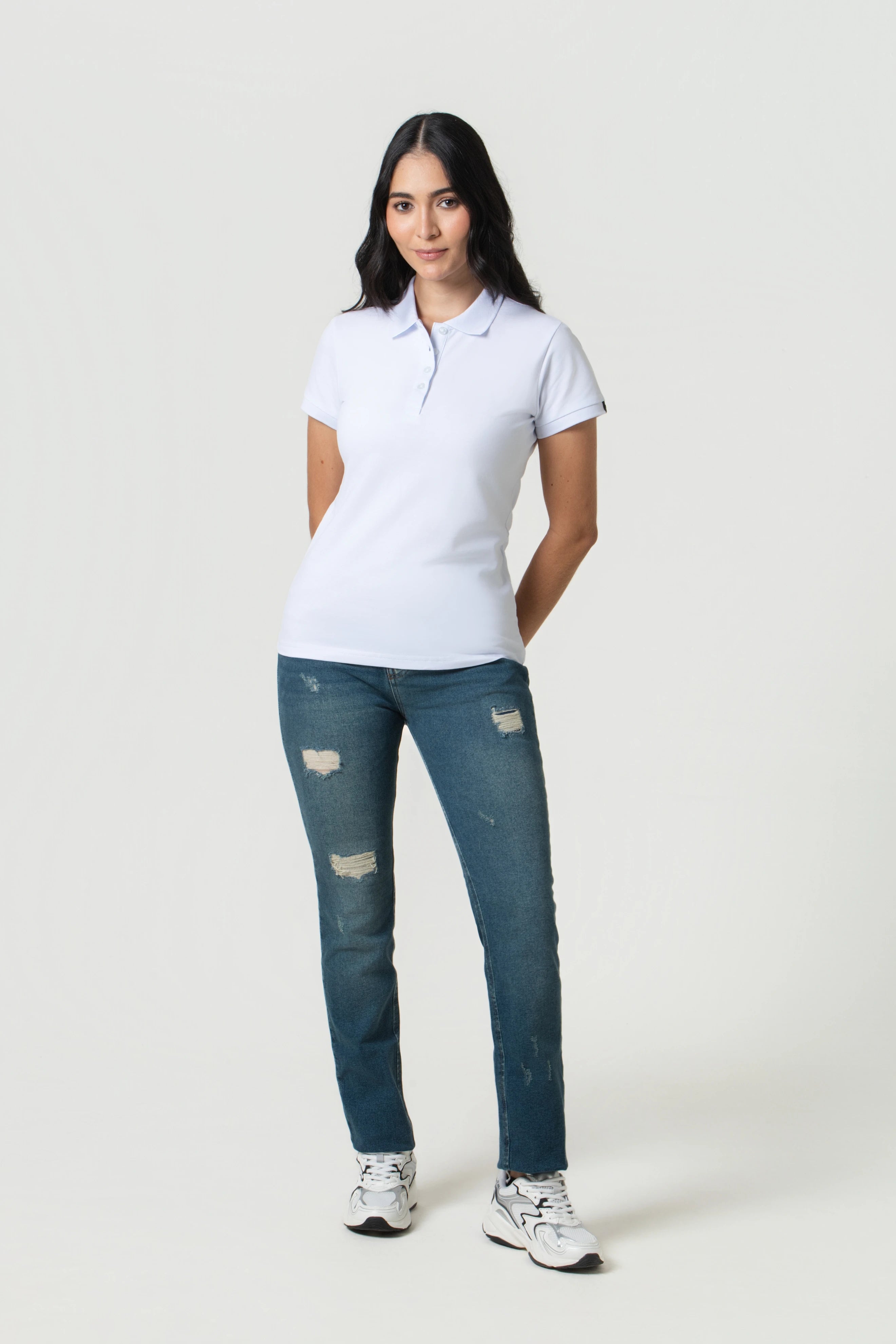 POLO SLIM COLOR BLANCO OPTICO