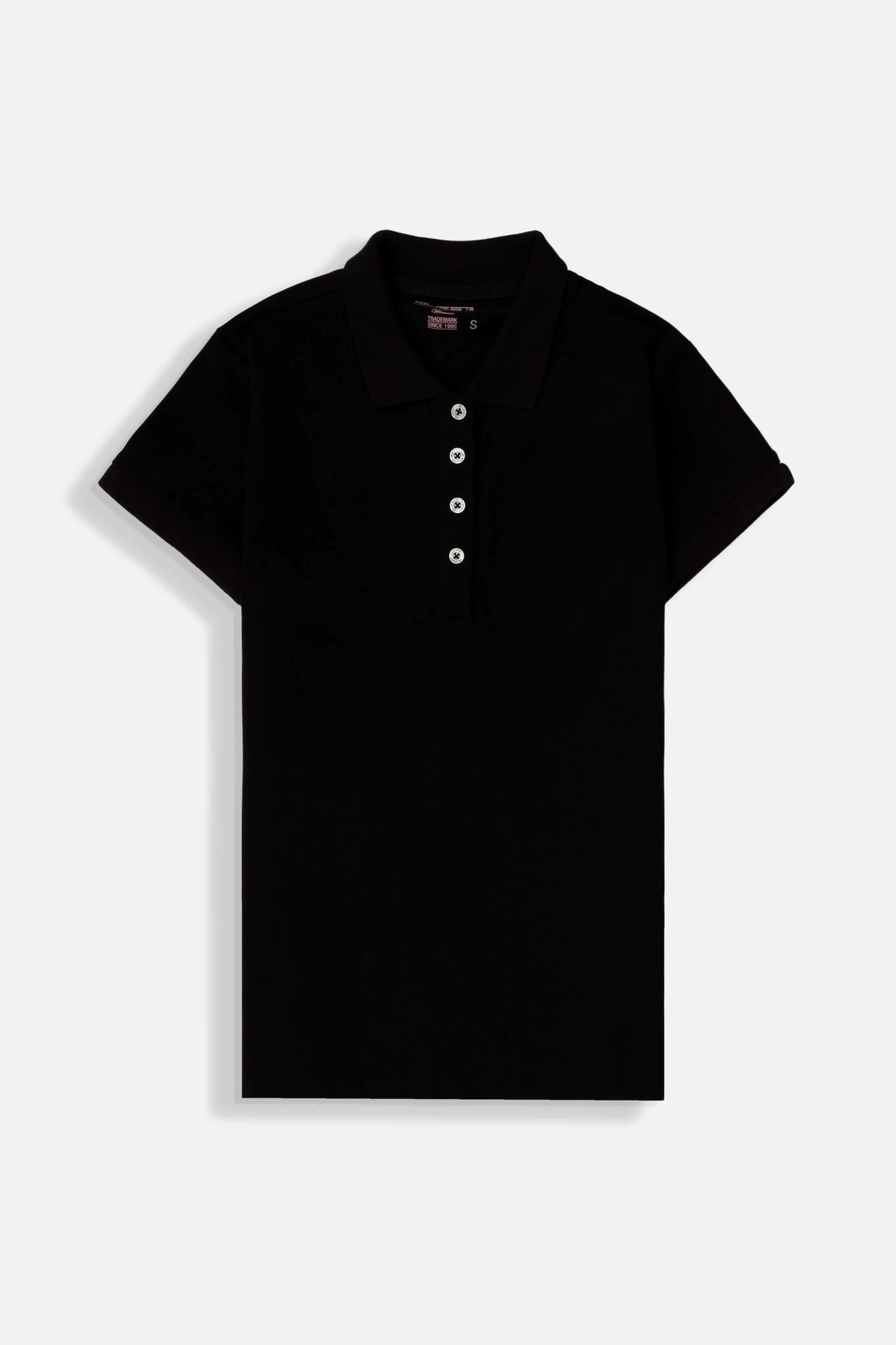 POLO SLIM COLOR NEGRO