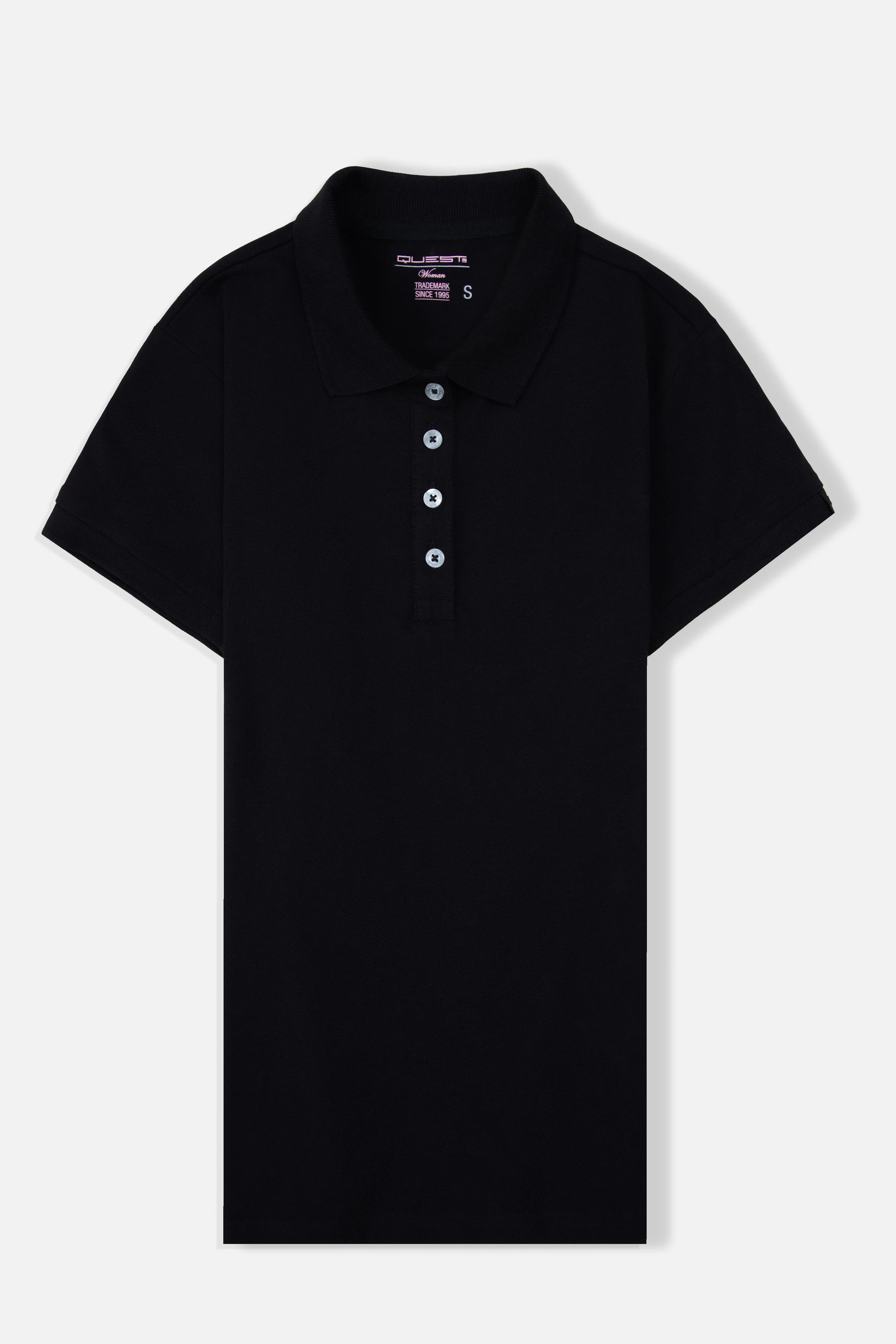 POLO SLIM COLOR NEGRO