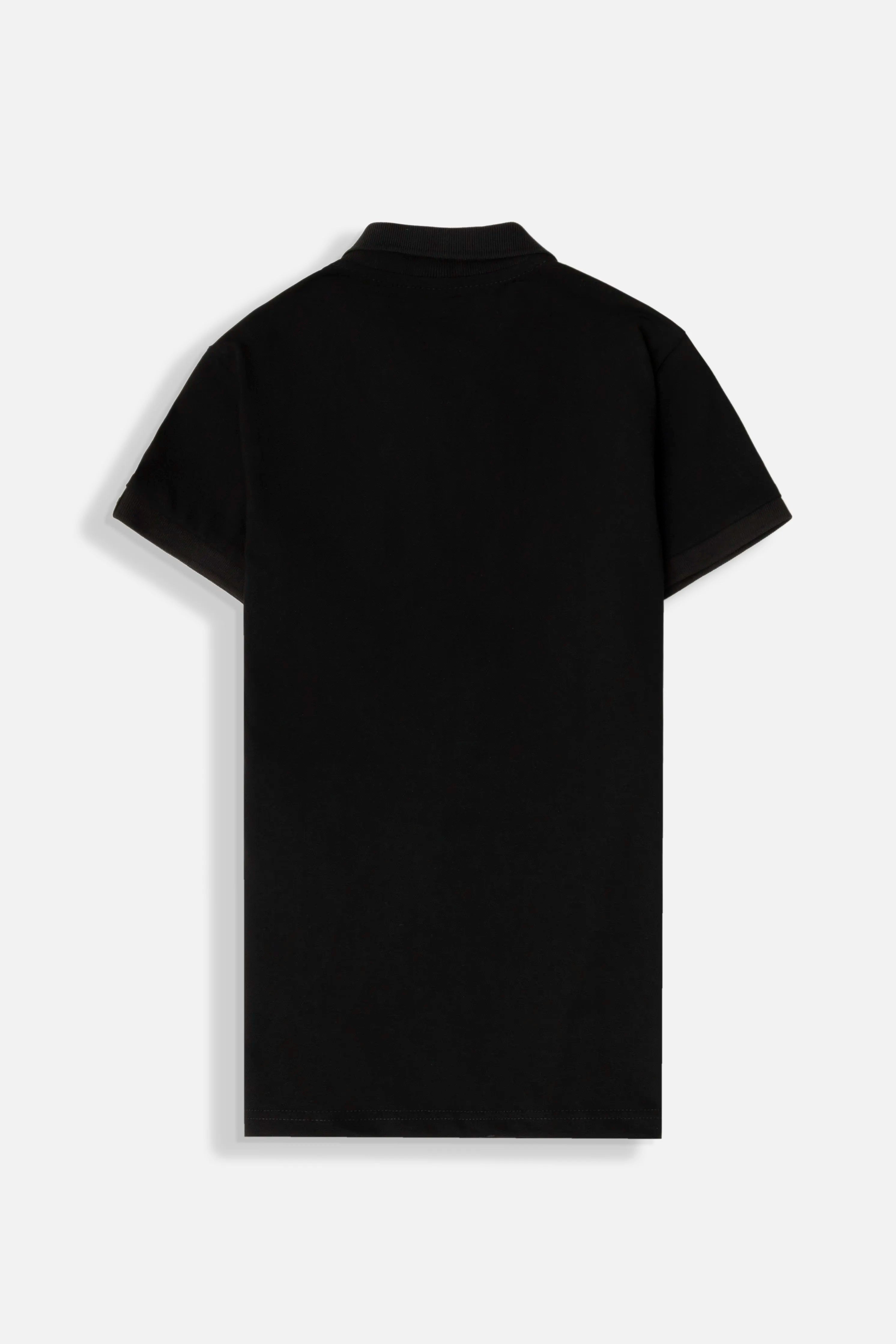 POLO SLIM COLOR NEGRO