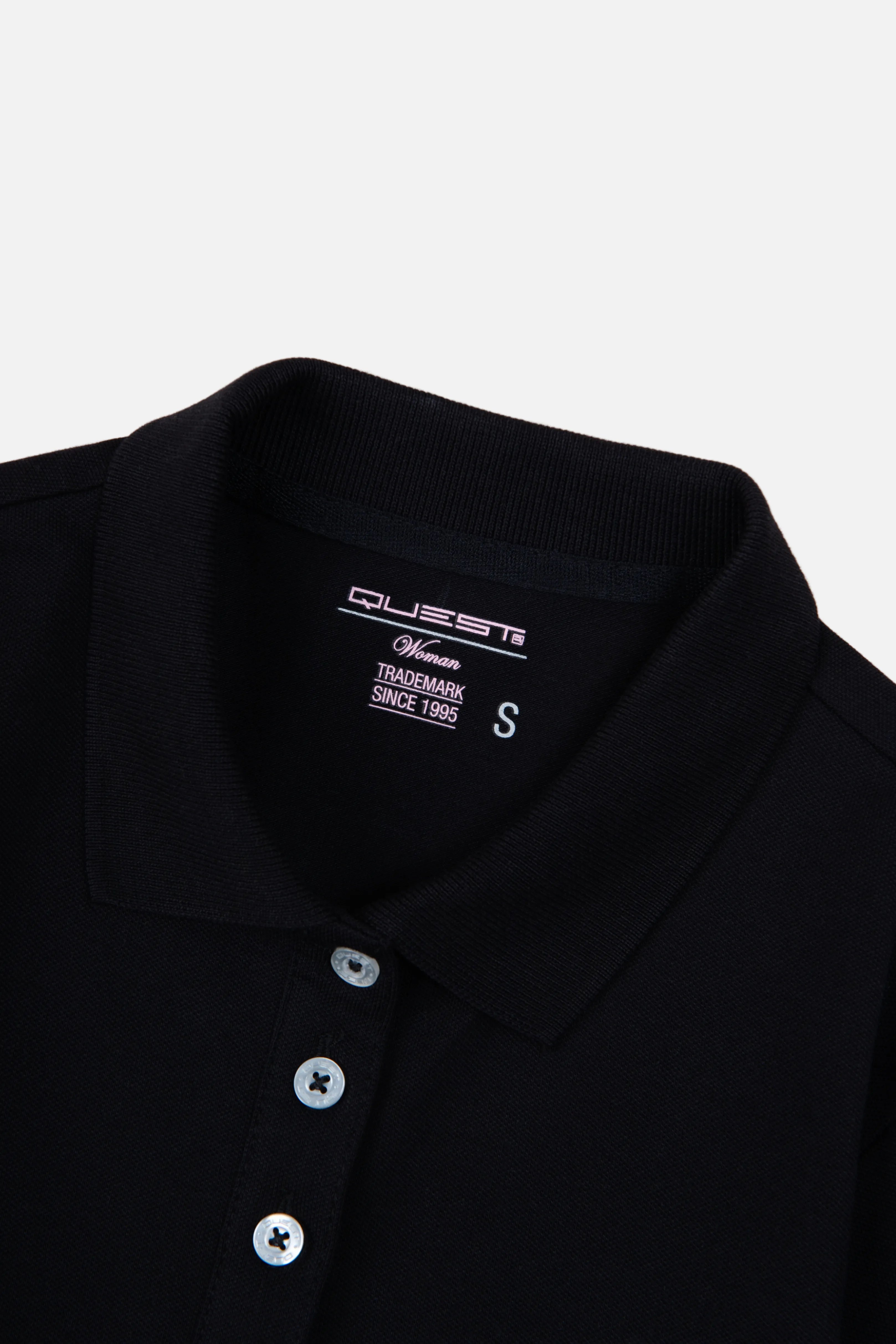 POLO SLIM COLOR NEGRO