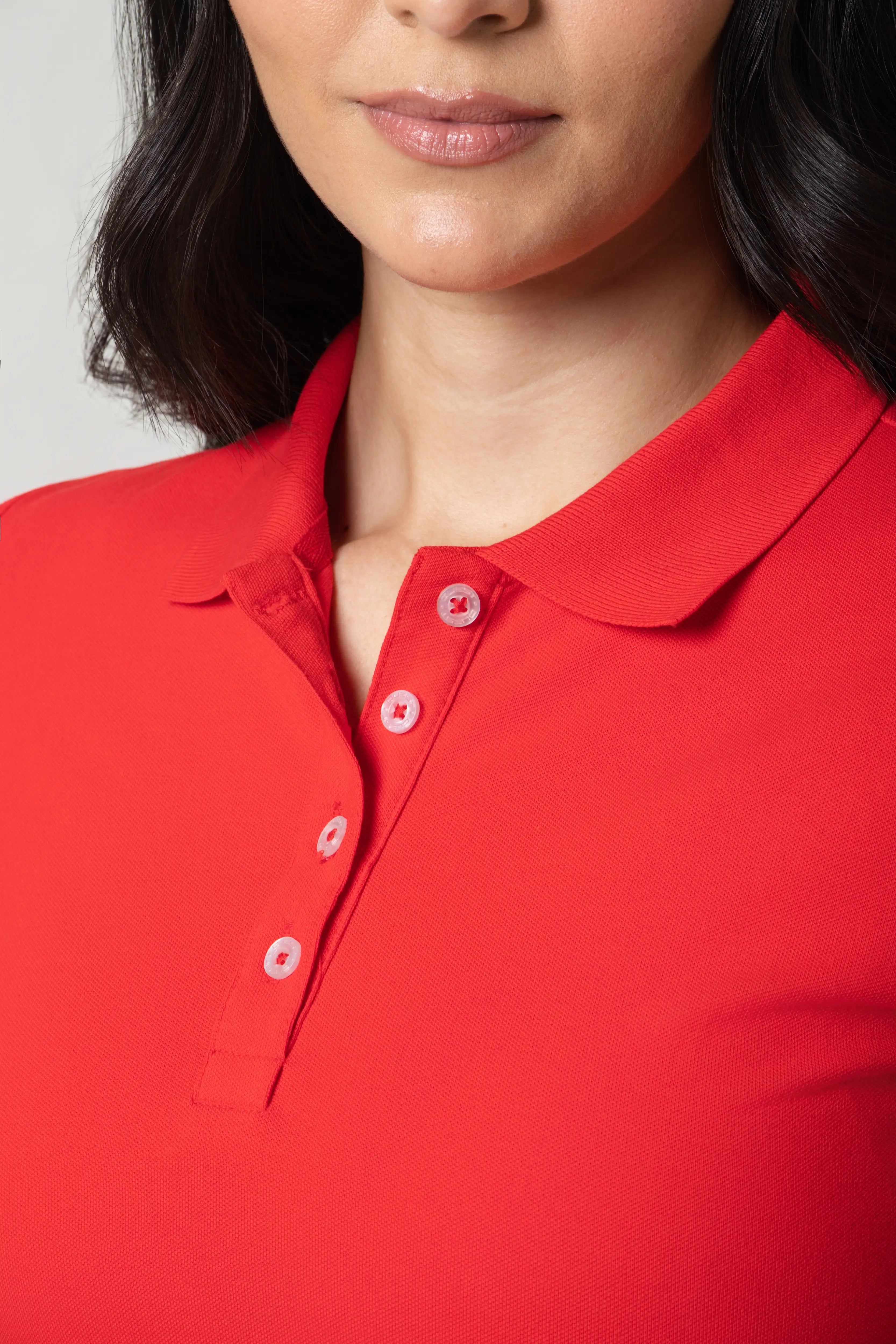 POLO SLIM COLOR ROJO CEREZA