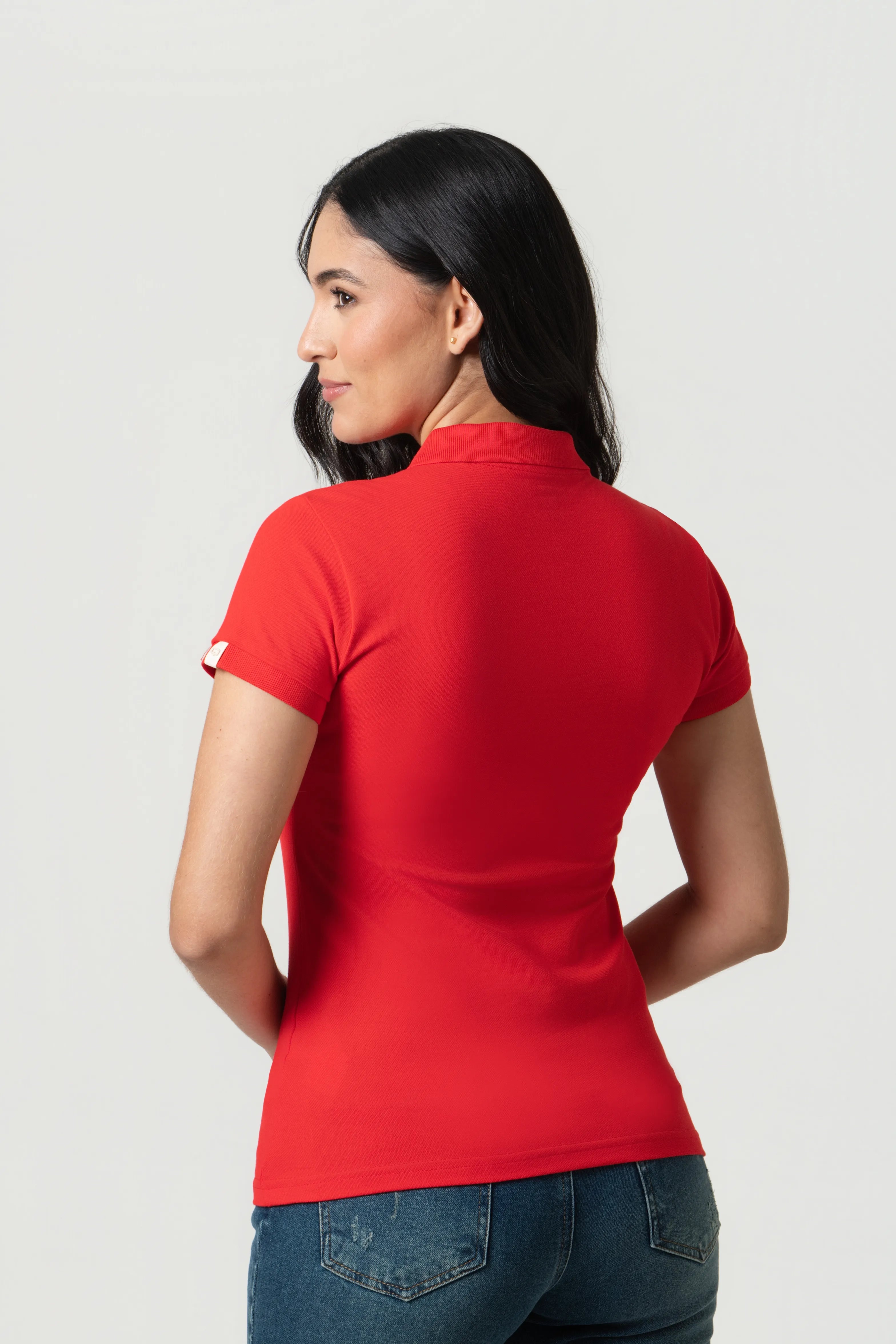POLO SLIM COLOR ROJO CEREZA