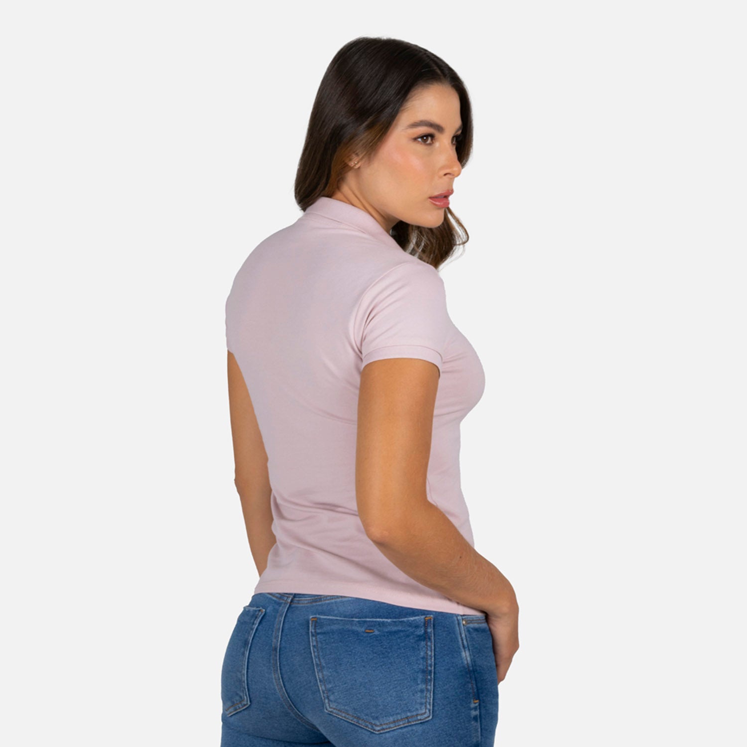 POLO SLIM COLOR VIOLETA ICE