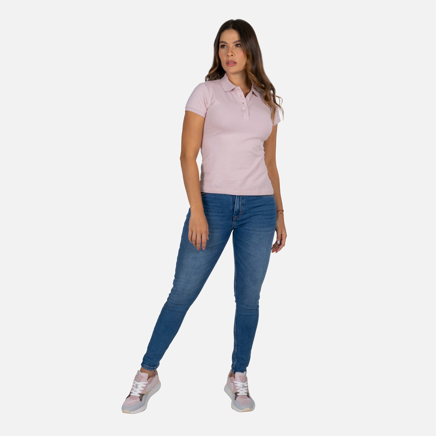 POLO SLIM COLOR VIOLETA ICE
