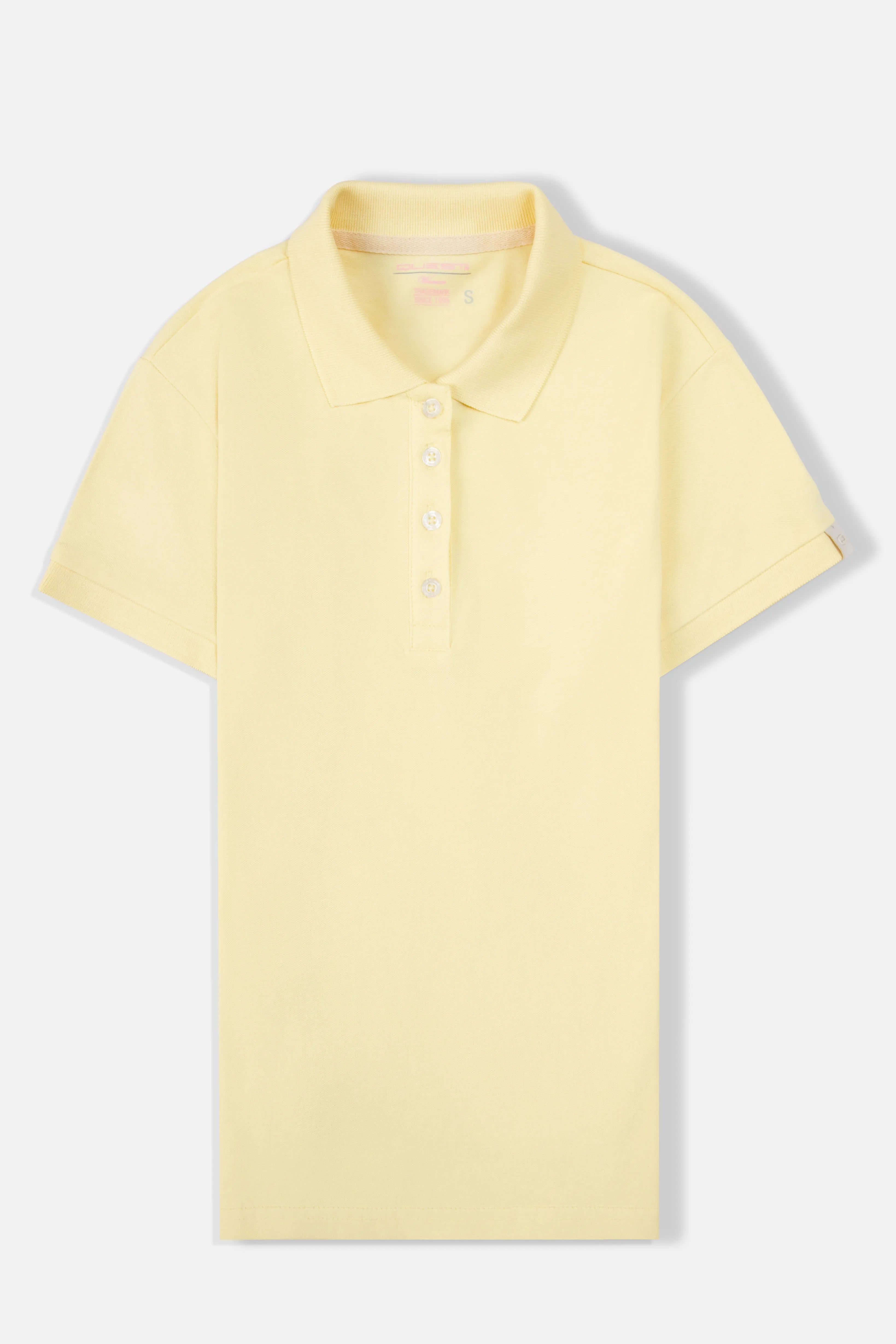 POLO SLIM COLOR BANANA PALIDO