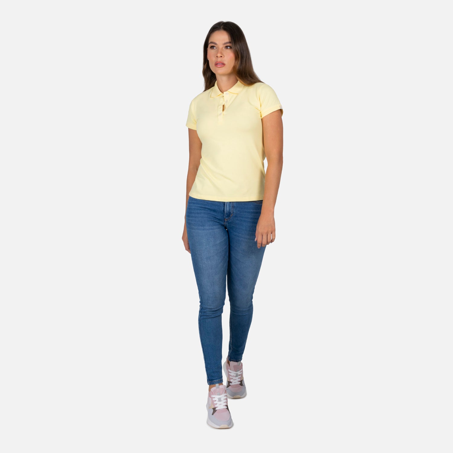 POLO SLIM COLOR BANANA PALIDO