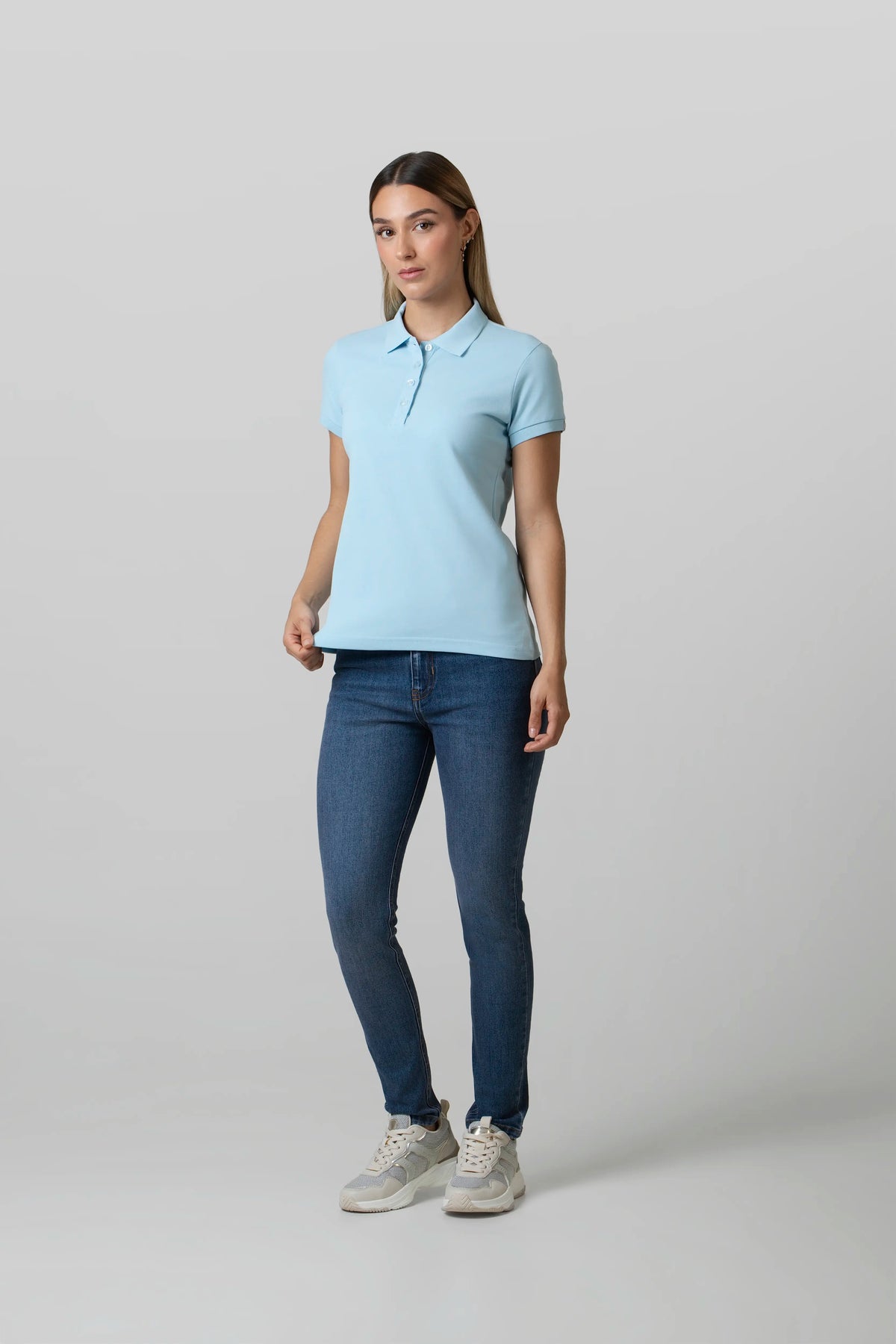 POLO SLIM COLOR CLEAR SKY