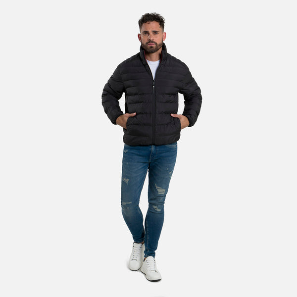 CHAQUETA ACOLCHADA COLOR NEGRO