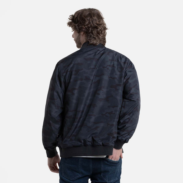 CHAQUETA BOMBER COLOR NEGRO