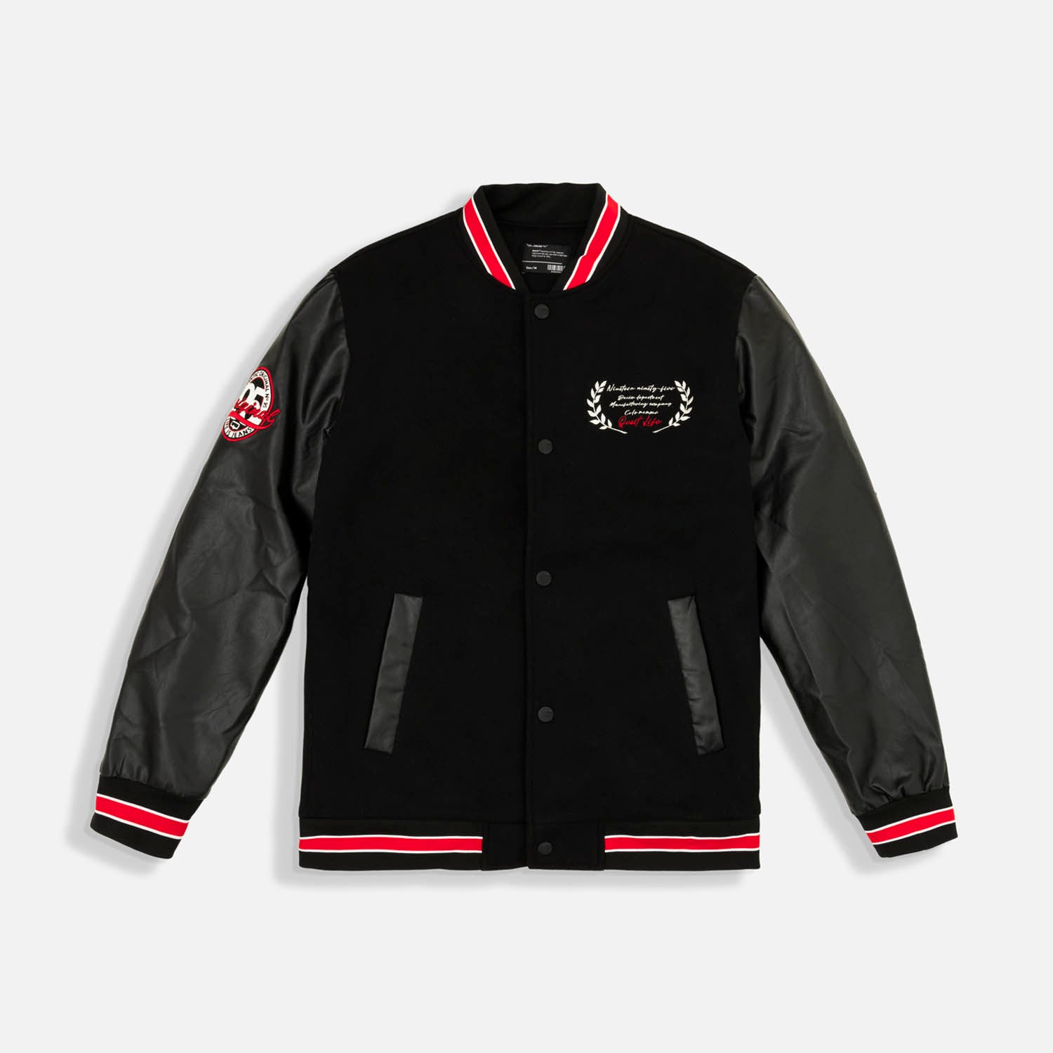 CHAQUETA BOMBER COLOR NEGRO