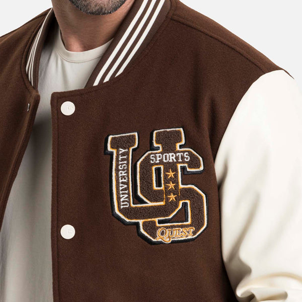 CHAQUETA BOMBER COLOR CAFE