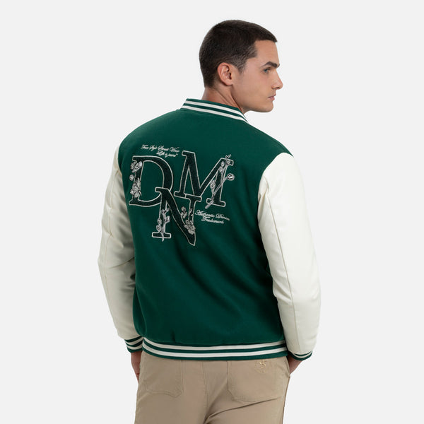 CHAQUETA BOMBER COLOR VERDE TORMENTA