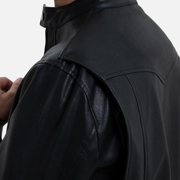 CHAQUETA BIKER COLOR NEGRO