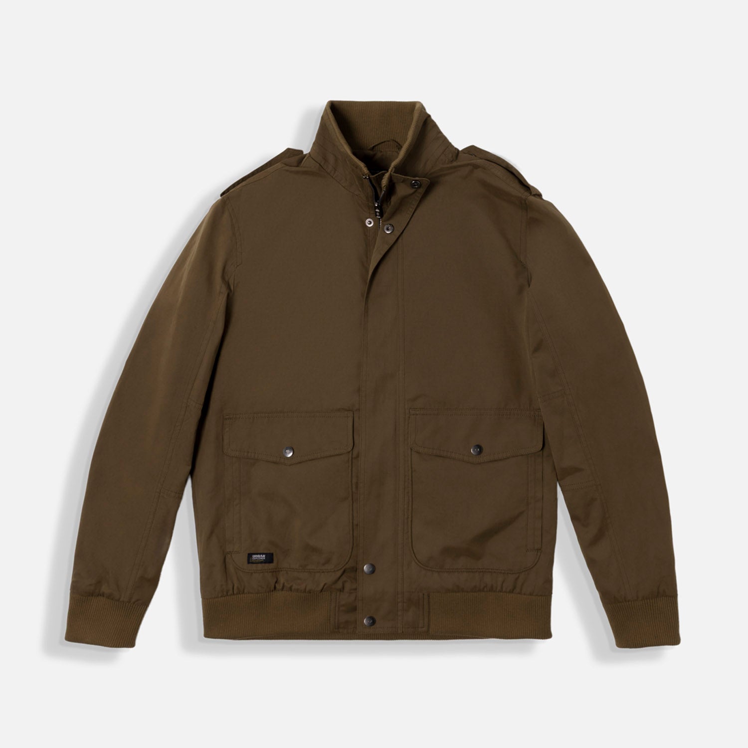 CHAQUETA BOMBER COLOR VERDE MILITAR