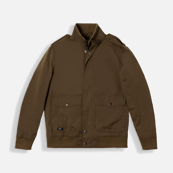CHAQUETA BOMBER COLOR VERDE MILITAR