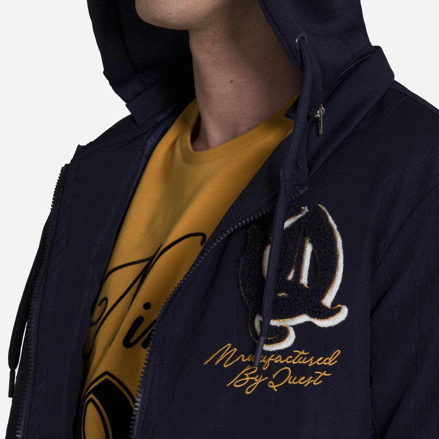 CHAQUETA BOMBER COLOR AZUL OSCURO