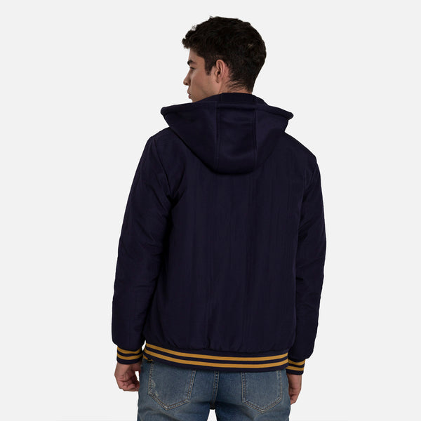 CHAQUETA BOMBER COLOR AZUL OSCURO