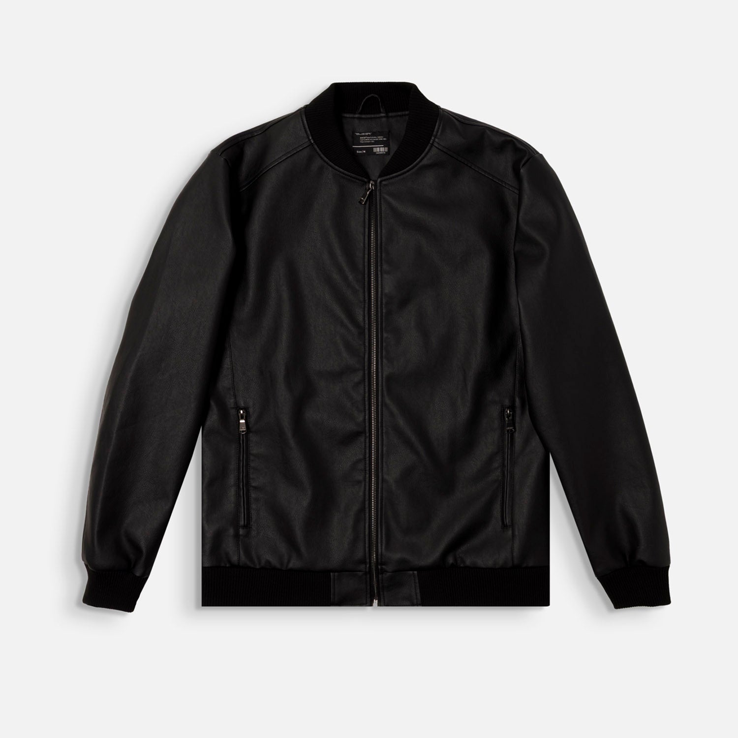 CHAQUETA BOMBER COLOR NEGRO