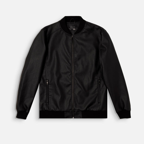 CHAQUETA BOMBER COLOR NEGRO