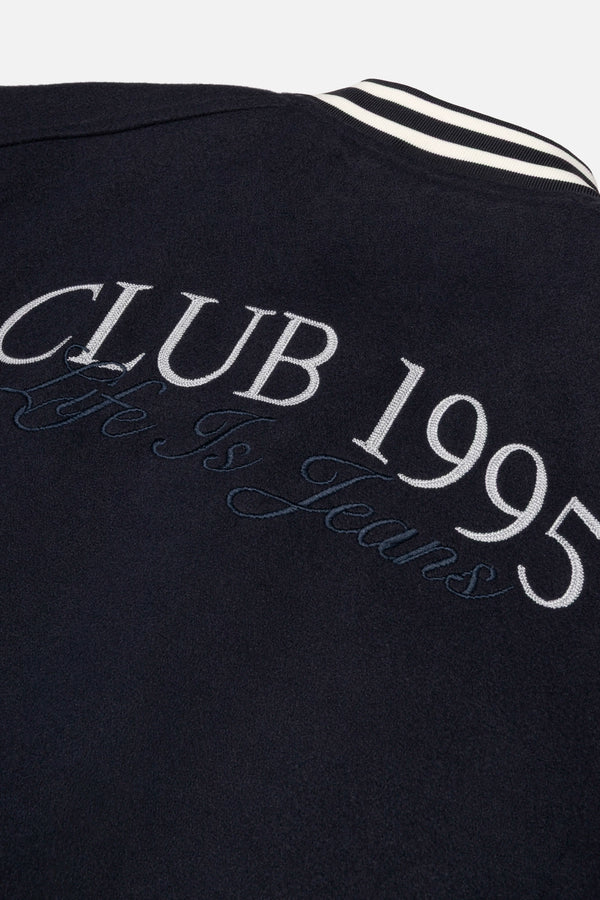 CHAQUETA BOMBER COLOR AZUL OSCURO