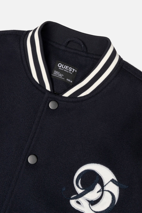 CHAQUETA BOMBER COLOR AZUL OSCURO