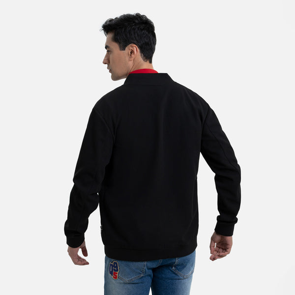 CHAQUETA BOMBER COLOR NEGRO