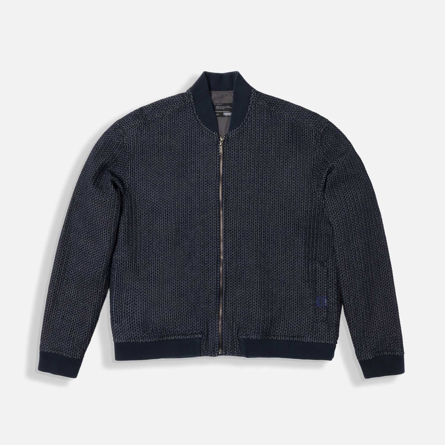 CHAQUETA BOMBER COLOR AZUL OSCURO