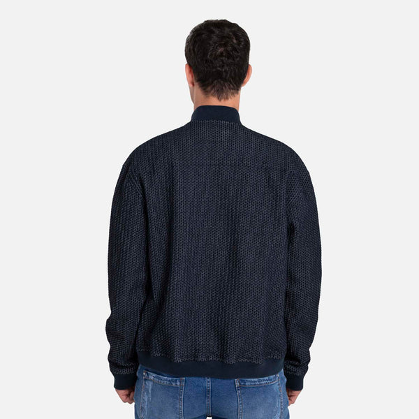 CHAQUETA BOMBER COLOR AZUL OSCURO