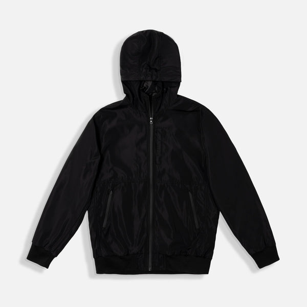 CHAQUETA ROMPEVIENTOS COLOR NEGRO