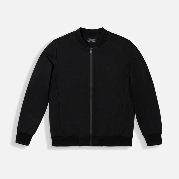 CHAQUETA BOMBER COLOR NEGRO