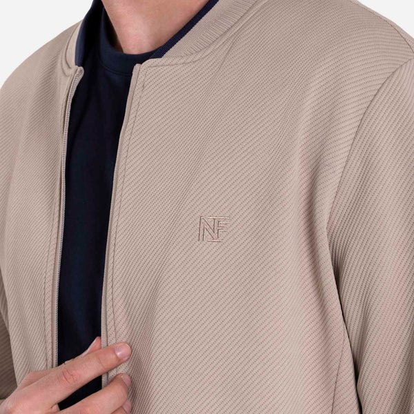 CHAQUETA BOMBER COLOR WHITECAP GRAY