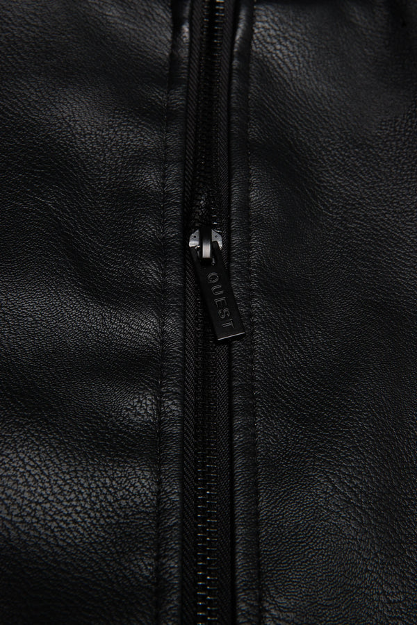 CHAQUETA BIKER COLOR NEGRO