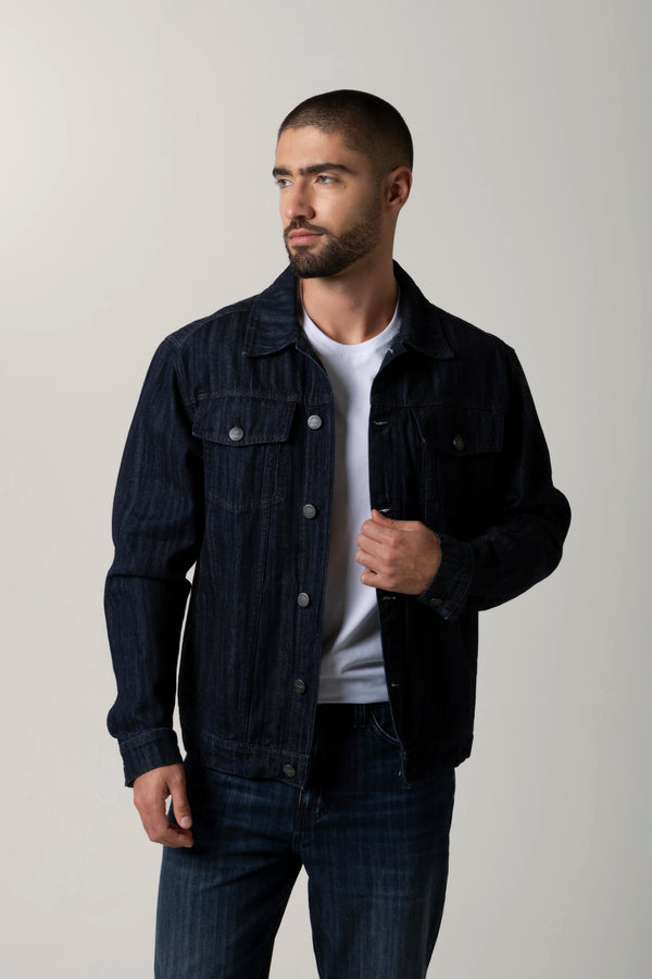 CHAQUETA TRUCKER COLOR AZUL INDUSTRY