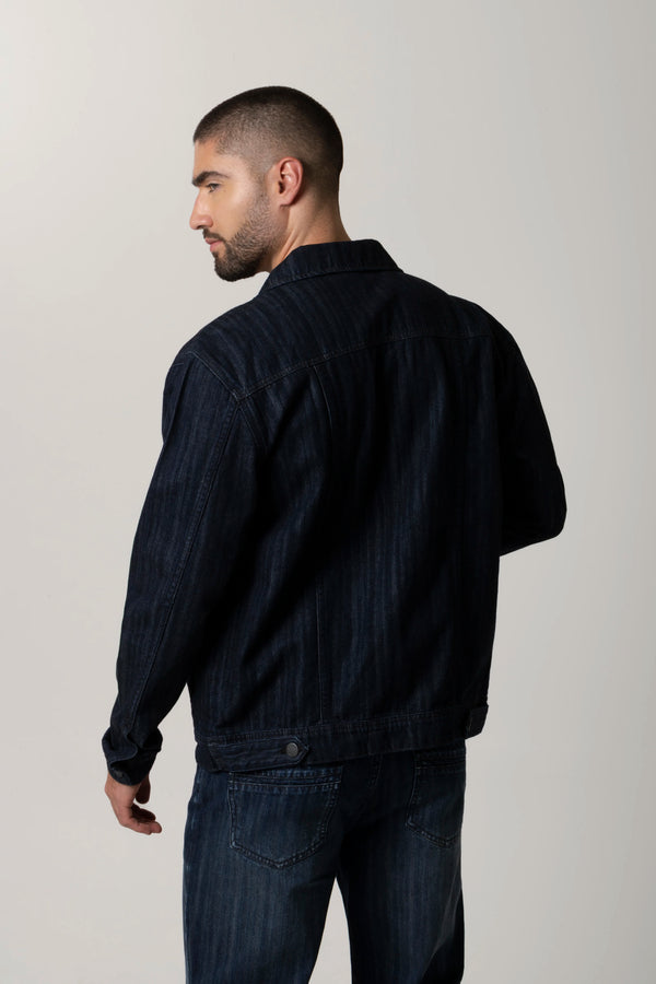 CHAQUETA TRUCKER COLOR AZUL INDUSTRY